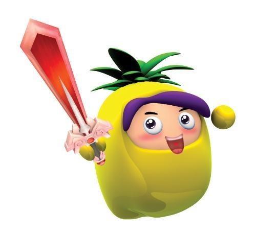 菠萝吹雪 人物原型:菠萝 配音:祖晴 初次登场:果冻三剑客第一集