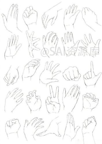 手部绘画素材