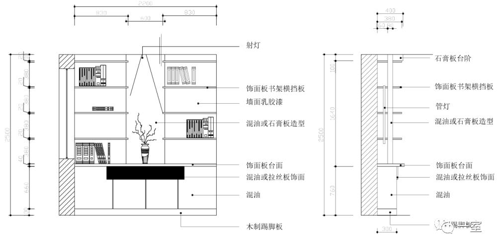 展示二:书房立面图▲效果图展示三:不同区域柜体图▲效果图▲以上仅
