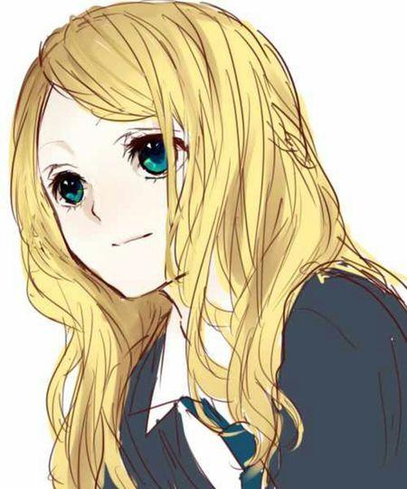 求金发可爱动漫少女头像= =