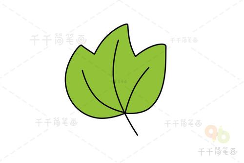 带口诀的简笔画 轻松画出树叶