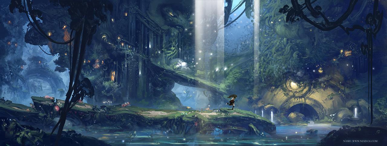 《奇幻森林》 奇幻场景系列设计作品,外加