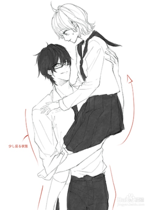 情侣互动的绘画构图技巧?