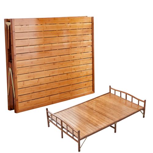 竹床折叠床双人床单人床家用午休1.5米竹子床出租房经济型简易床