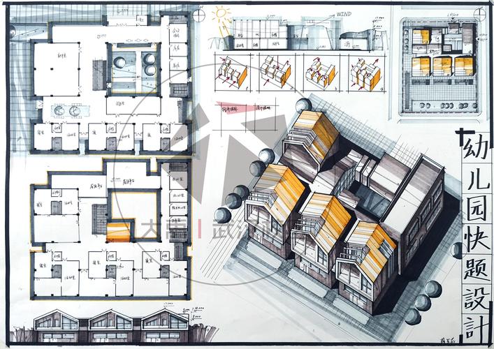 大禹手绘武汉校区建筑快题优秀作品欣赏
