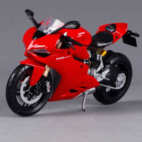 美驰图仿真合金摩托车模型1:12杜卡迪1199摩托车机车跑车模型摆件【12