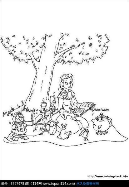 谁能给我一张意境画,就是一个人坐在树下看书的画,可以是素描也可以是