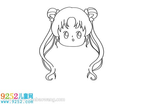 简笔画 卡通动漫简笔画 一步一步画美少女