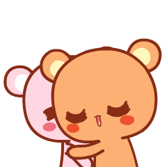 想念熊gif lovegif 想念熊gif 两只小熊gif 亲昵gif 抱抱gif