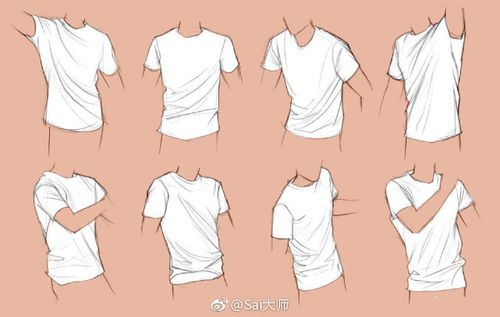 画衣服褶皱困难户抱走练习