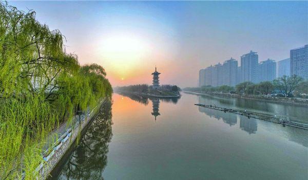 古汴河岸春意浓|泗洪县|宿迁市|风光带|春天里_网易订阅