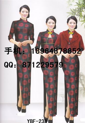 迎宾工作服 迎宾旗袍订做 酒店迎宾员工作服 夜场咨客