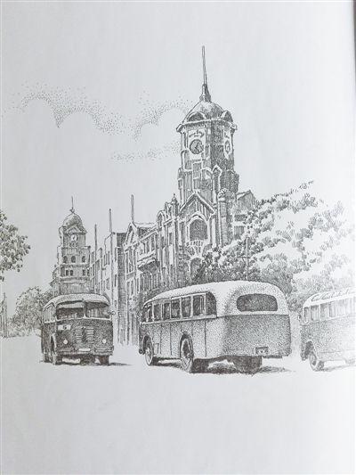 钢笔画家王忠良:为北京公共交通变迁"作传画像"