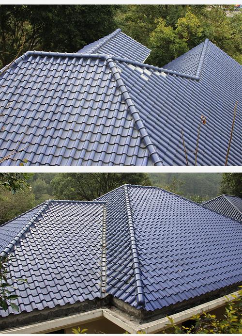 asa合成树脂瓦仿古屋顶瓦片防腐阻燃塑料瓦片屋顶别墅装饰琉璃瓦