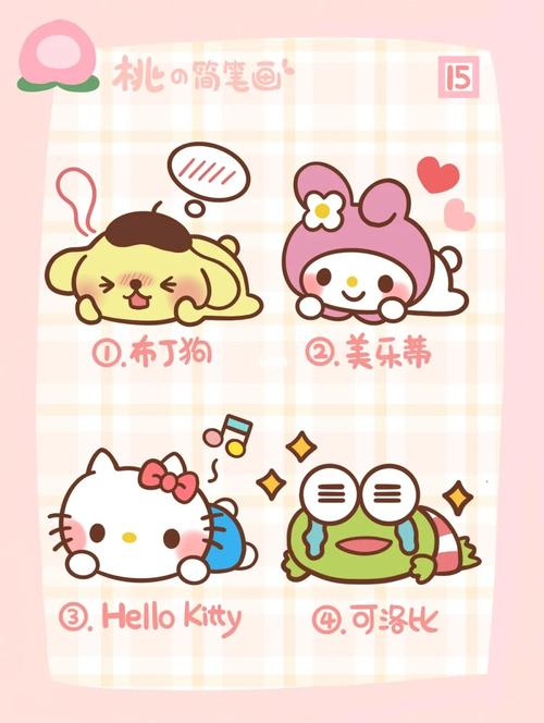 零基础插画教程丨内含详细绘画步骤丨三丽鸥_教程_三丽鸥怎么样_简笔