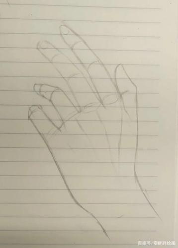 像这种都是弯曲的手指要怎么画呢?