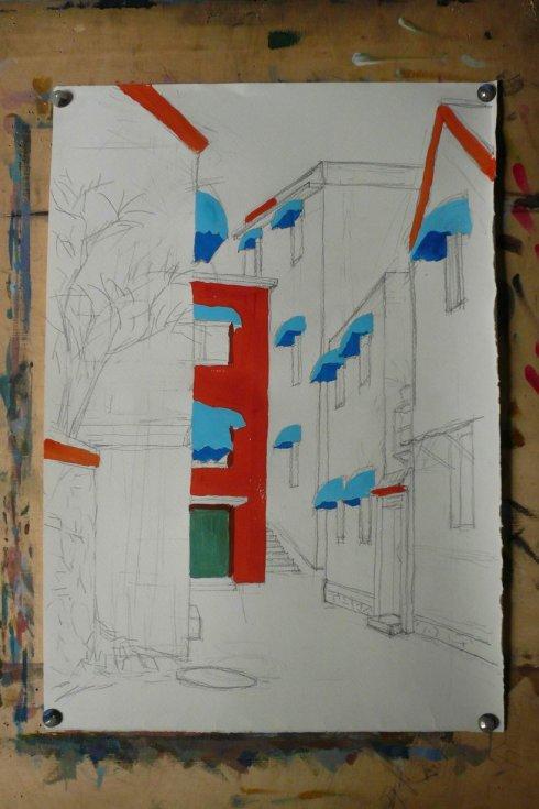 装饰性色彩风景