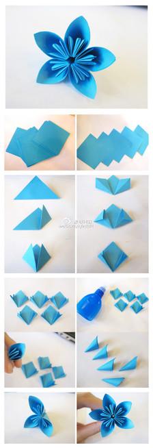 樱花手工折纸步骤