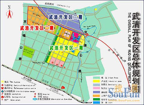 武清区地理位置及规划图汇总