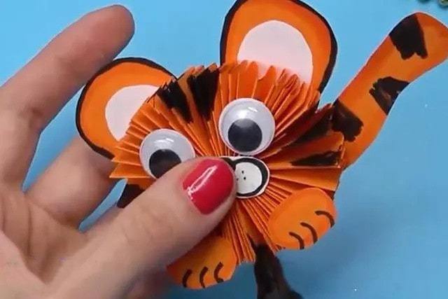 a4纸剪纸做立体小老虎手工制作手工制作大全
