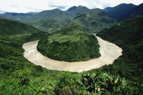 朗秋冰川 然后终于来到了传说中的雅鲁藏布江大峡谷大拐弯处!