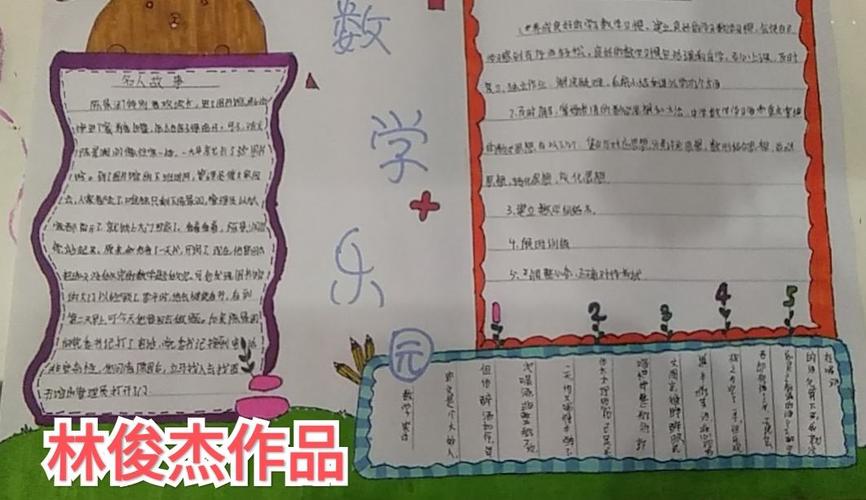 迎新年数学手抄报展览