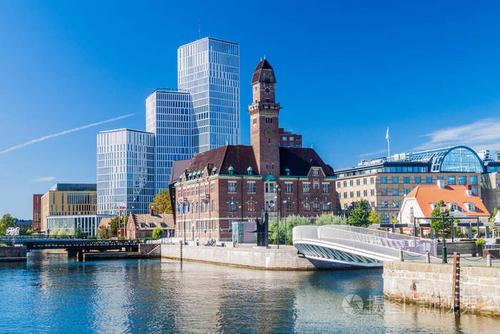 瑞典马尔默街道城市景观