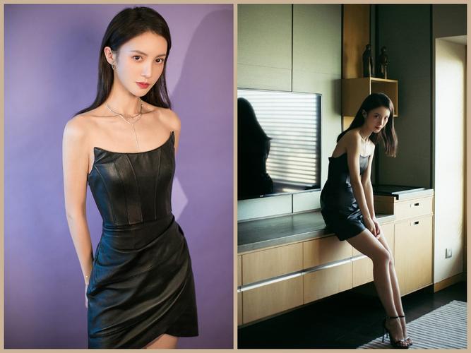 金晨的吊带裙惊艳出场,吊带裙大秀好身材,精致的锁骨令人羡慕!