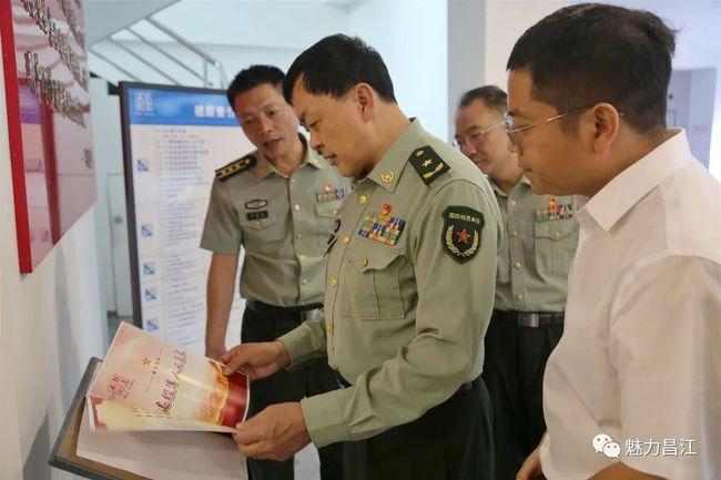 省军区副司令员吴学军到昌江区检查督导民兵工作