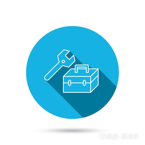 修复工具箱图标.扳手重要标志