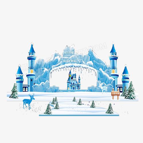 梦幻唯美冰雪城堡