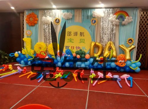 【兔先生宝贝派对】常熟国际大酒店专业宝宝满月百日周岁生日宴装饰