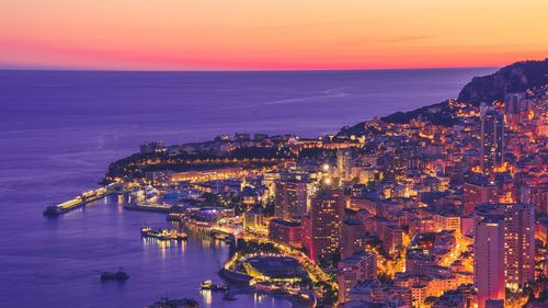 摩纳哥海湾夜景风景图片(11/13)