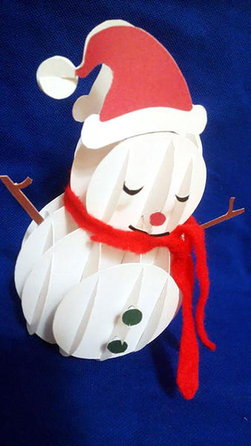 [新奇设计]做一个自己的立体圣诞雪人