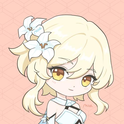 q版头像|原神荧和空头像_头像_原神_可爱系_原神_素材