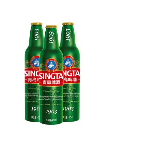 青岛啤酒经典1903精酿啤酒瓶装473ml12瓶整箱全国啤酒