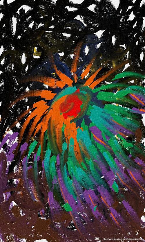 通常,只有这种乱糟糟的颜料叠加才容易被称为"艺术作品"……当然,这还