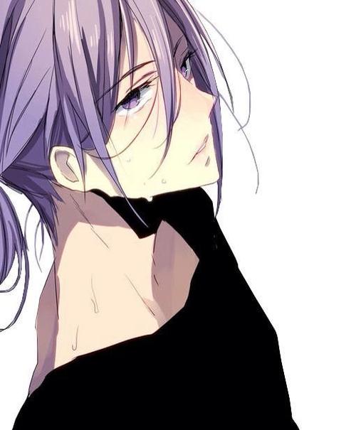 记住我要紫发动漫帅哥,不要看上去像紫色的,要有图哟