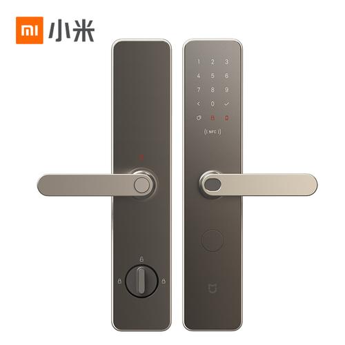 磨砂金 霸王锁体 小米10nfc解锁 家用防盗门 指纹锁密码锁 c级锁芯