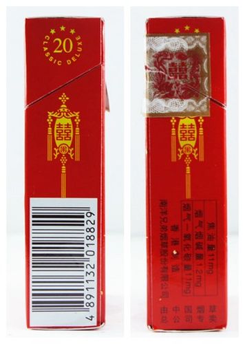 红双喜(百年龙凤)香烟价格表图,多少钱一包?