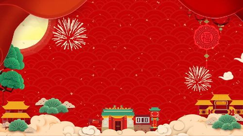 三张卡通中国风新年ppt背景图片