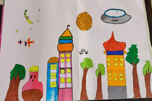 榆林市第九小学三年级六班科幻画作品秀