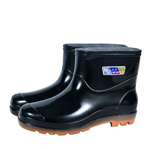 加厚雨鞋男士工作加绒棉鞋水鞋靴高中筒短筒套鞋防水滑诺妮梦