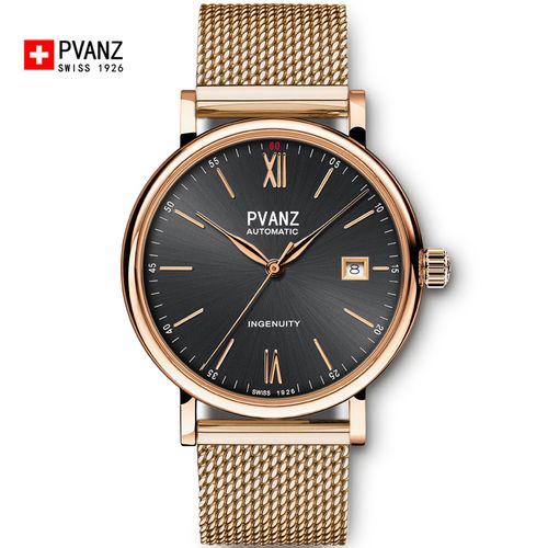 宝梵哲pvanz机械表瑞士进口手表匠心系列男士经典轻奢自动机械表休闲