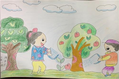 【儿童画】植树节