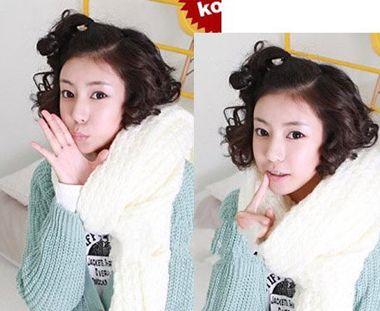 流行的短发烫发学生发型 学生短发烫发发型图片