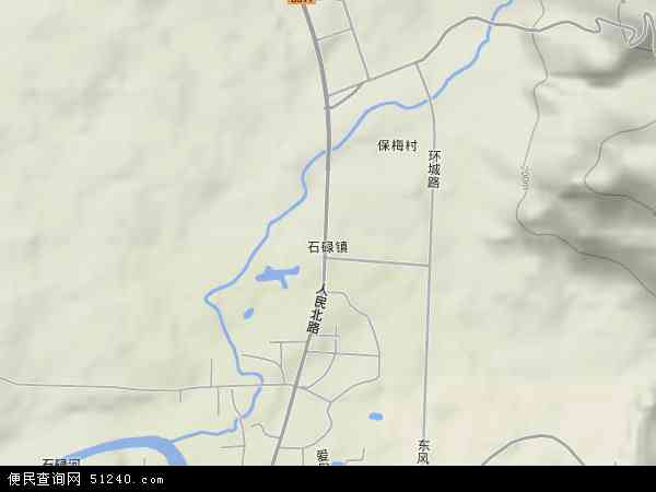 中国海南省省直辖县级行政区划昌江黎族自治县石碌镇地图(卫星地图)
