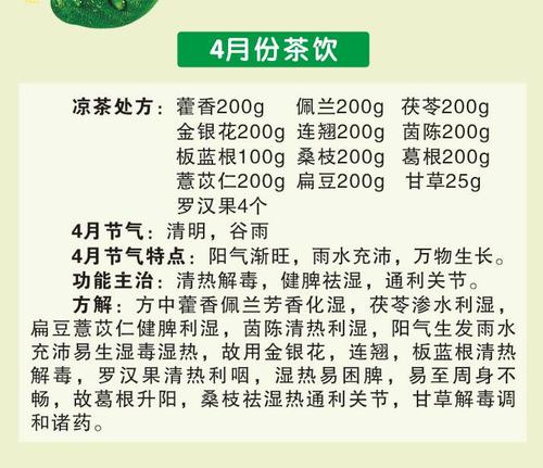 【惠民】这里有免费"中药茶饮"!4月份茶饮功效很应节