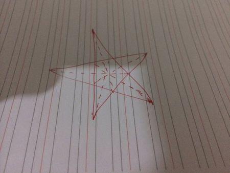 五角星的五条对称轴怎么画?