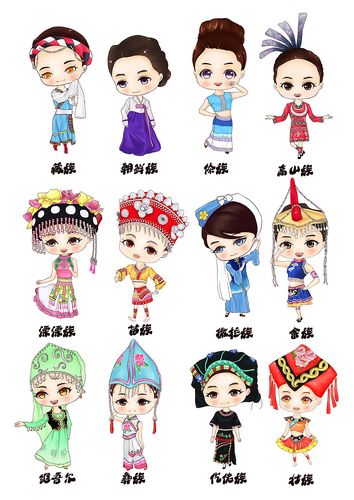 民族卡通角色设计